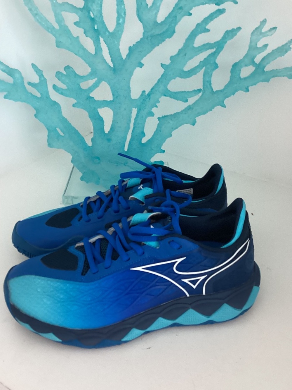 Womens Mizuno Energy Wave Enforce TENNIS SHOES Blue Color Sz 7 NIB
